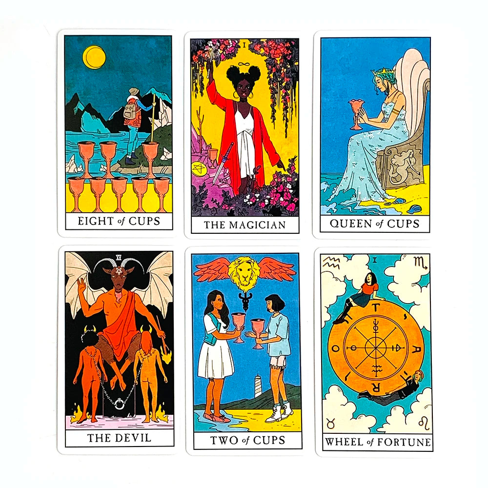 Modern Witch Tarot Card Deck – 78 Oracle Cards for Divination & Gift Giving