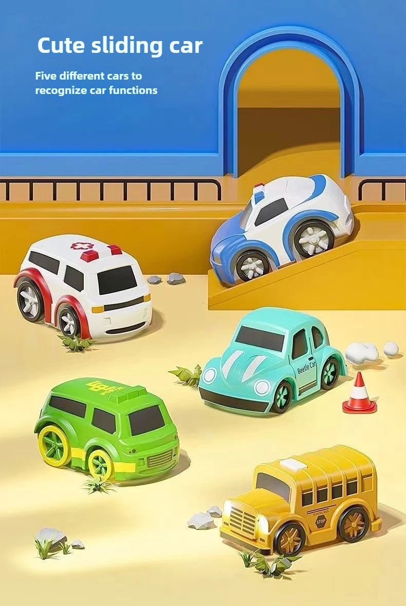 Racing Rail Car Adventure Set — Mechanical Track Toy for Kids
