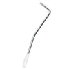A silver replacement tremolo arm for an electric guitar, shown in a close-up view.