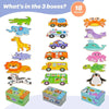 Montessori Wooden Animal Puzzle Set with Storage Box