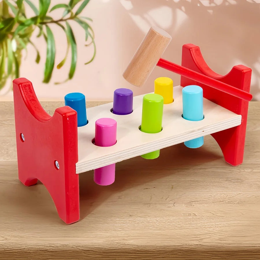 Pounding Bench Hammering Toy with Color Sorting