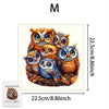 Premium Wooden Jigsaw Puzzle – Villa Peacock Owl Landscape