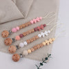 Personalized Baby Pacifier Clip with Silicone Beads
