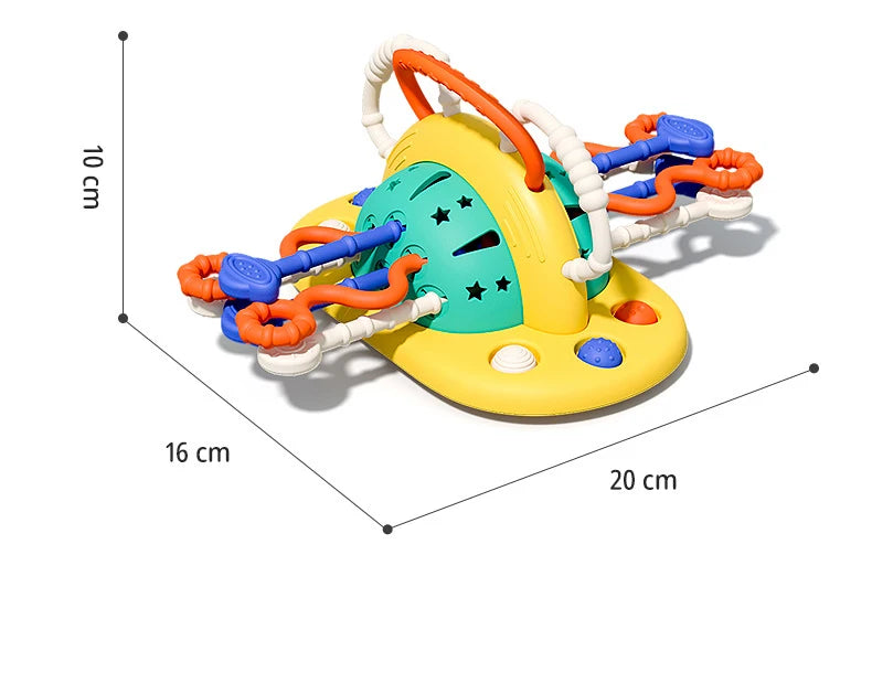 Montessori Pull String Sensory Toy for Babies and Toddlers