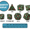 Hollow Metal Polyhedral Dragon Dice Set