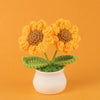 Handmade Crochet Sunflower in Pot