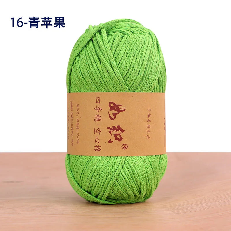Soft Cotton Blend Crochet Yarn – 85m per Roll