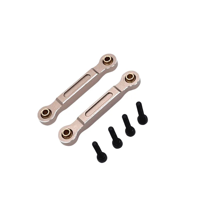 Aluminum front steering link for Hyper GO MJX 1/14 RC crawler with mounting hardware