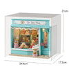Wooden Dollhouse Kit with Furniture and Lighting