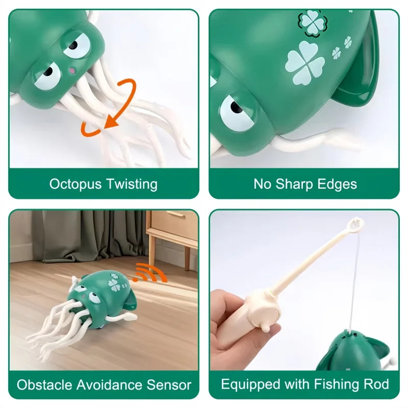 Interactive Dancing Octopus Toy with Music and Lights