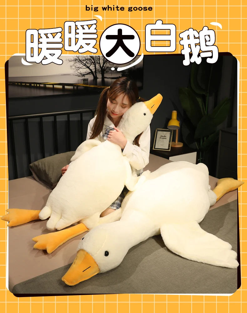 Extra-Large Yellow Duck Plush Pillow