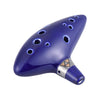 Ceramic 12-Hole Ocarina with Songbook and Neck Cord