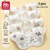 5-Pack Soft Cotton Muslin Bandana Bibs for Teething Babies