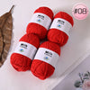 Soft Milk Cotton Yarn Value Pack - 4 Balls for Knitting & Crochet
