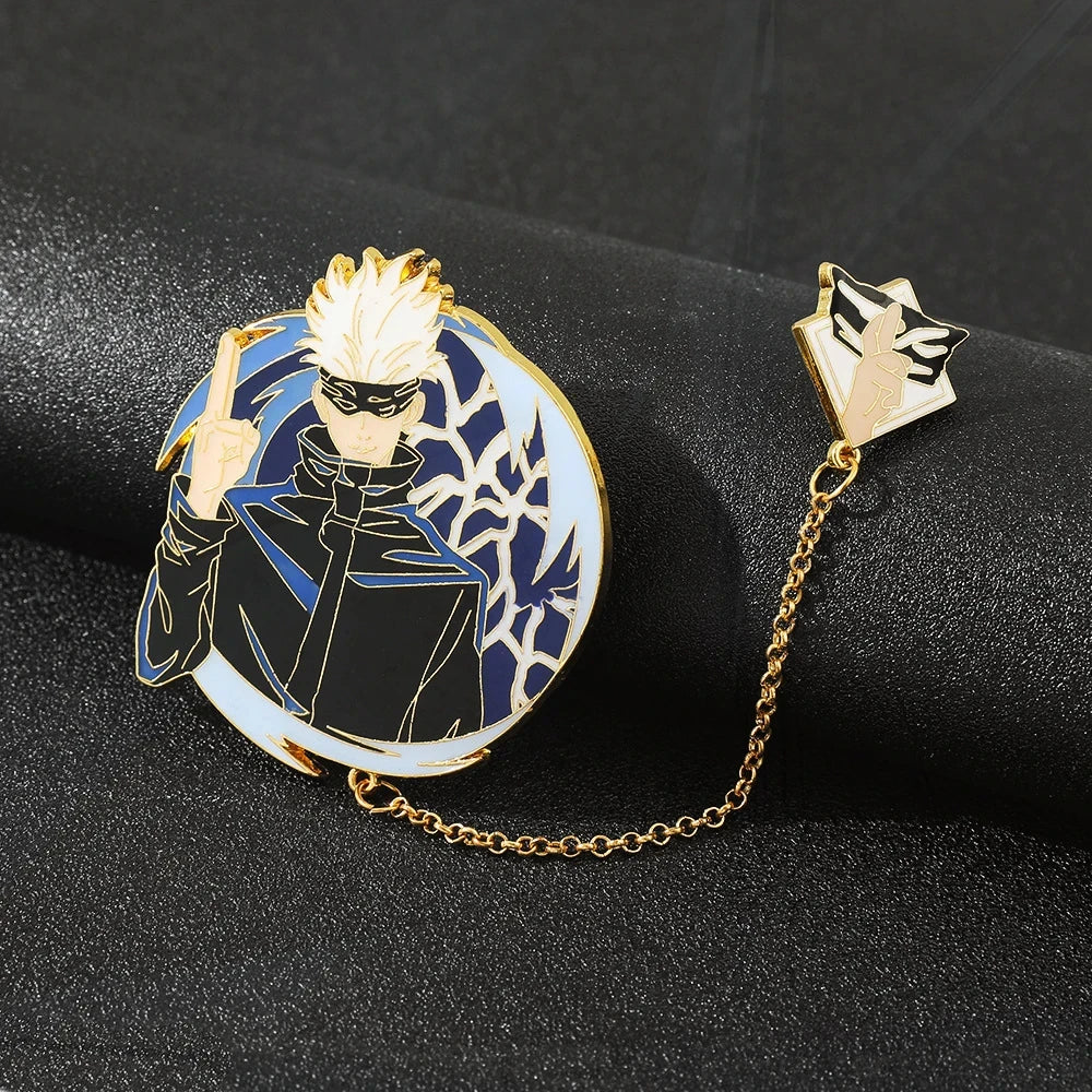 Jujutsu Kaisen Enamel Badge Set with Chain