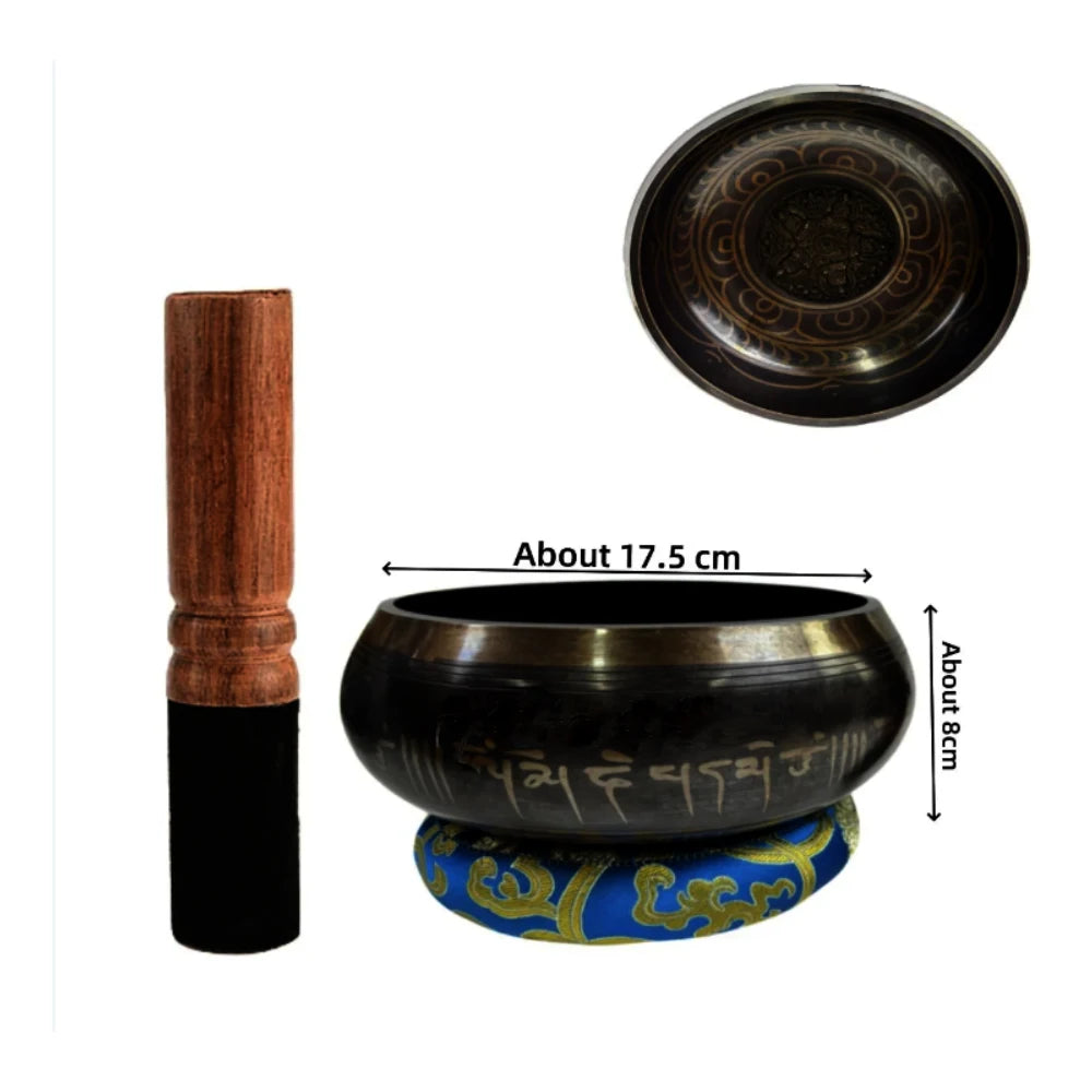 Tibetan Singing Bowl Set for Meditation and Relaxation