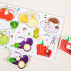 Wooden Alphabet & Number Peg Puzzles for Toddlers