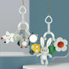 Rainbow Animal Plush Stroller Toy for Babies 0-3 Years