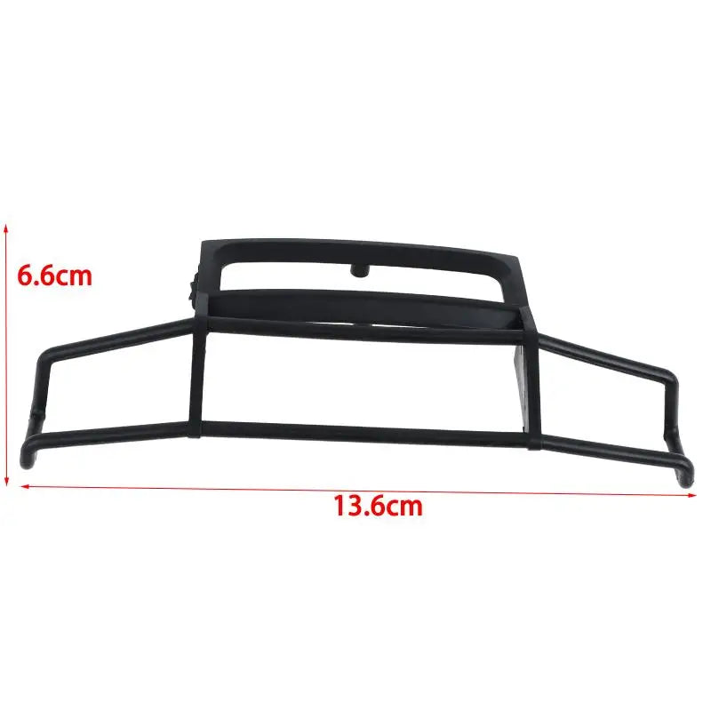 Black heavy duty front bumper for 1/10 scale RC crawler trucks