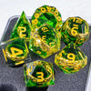 Eye Dice Set – 7-Piece Resin Polyhedral Dice for Horror RPG Games
