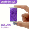 64-Slot Diamond Painting Storage Box with Clear Snap-Lid Containers