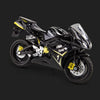 A black 1:18 scale KTM 450 SX-F diecast motorcycle model shown in a profile view.