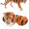 Realistic Wild Animal Figures - Leopard, Tiger, Lion, Elephant, Zebra Set