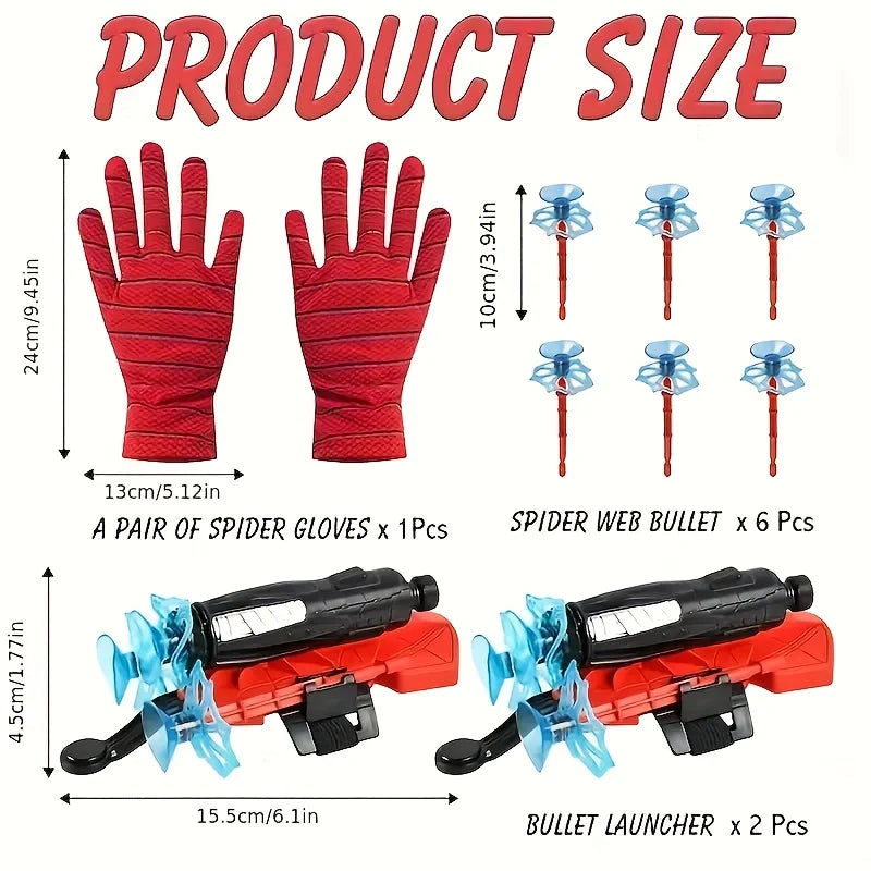 Spider Launcher Toy Set with Wrist Accessory