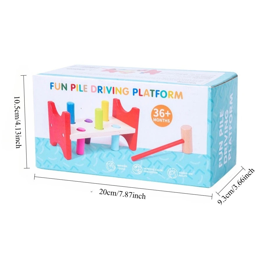 Pounding Bench Hammering Toy with Color Sorting