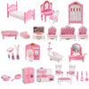 Dollhouse Furniture Set – 1:12 Scale Miniature Accessories for Bedroom, Living Room, Kitchen & Bathroom