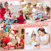 A collection of colorful Montessori busy board cubes and gifts for kids, including sensory toys and birthday presents.