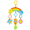 Rainbow Animal Plush Stroller Toy for Babies 0-3 Years