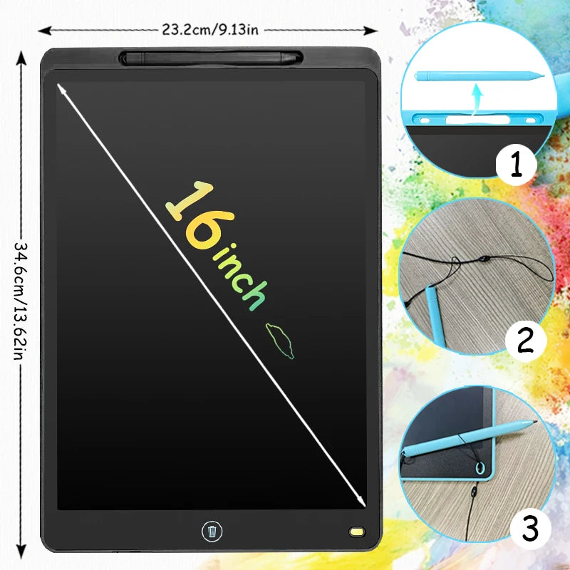 LCD Writing Tablet for Kids – Doodle Board with Lock Function