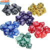 Colorful Pearl Polyhedral Dice Set for Tabletop RPGs
