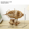 Mechanical 3D Wooden Airship Puzzle Model Kit