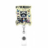Shiny Acrylic Retractable Badge Reel with Alligator Clip