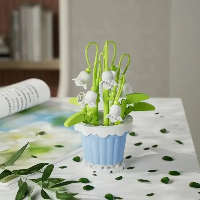 DIY Mini Flower Building Block Kit – Everlasting Desktop Decor
