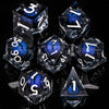 Dragon Eye Resin Dice Set with Liquid Core - 7 Polyhedral Dice for RPG Gaming