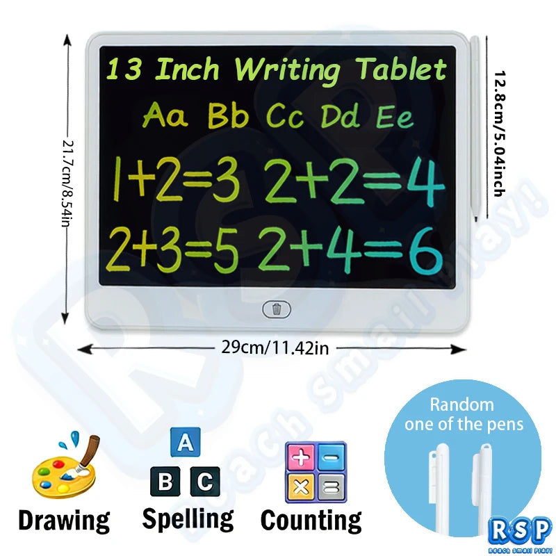 LCD Writing Tablet for Kids – 13/16 Inch Color Doodle Board