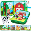 Montessori Quiet Book for Toddlers – Sensory Activity Book for Daily Life Skills
