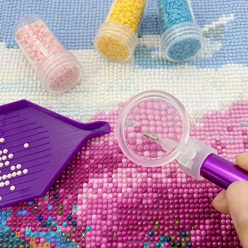 Precision Magnifying Glass with Adjustable Diamond Painting Pen