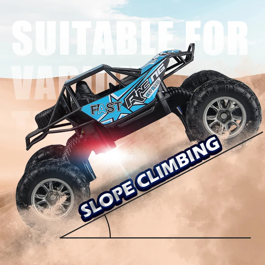 4-Way Remote Control Off-Road Car with LED Lights
