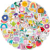 Kawaii Aesthetic Sticker Pack - 100 Unique Designs for Laptops, Water Bottles & More