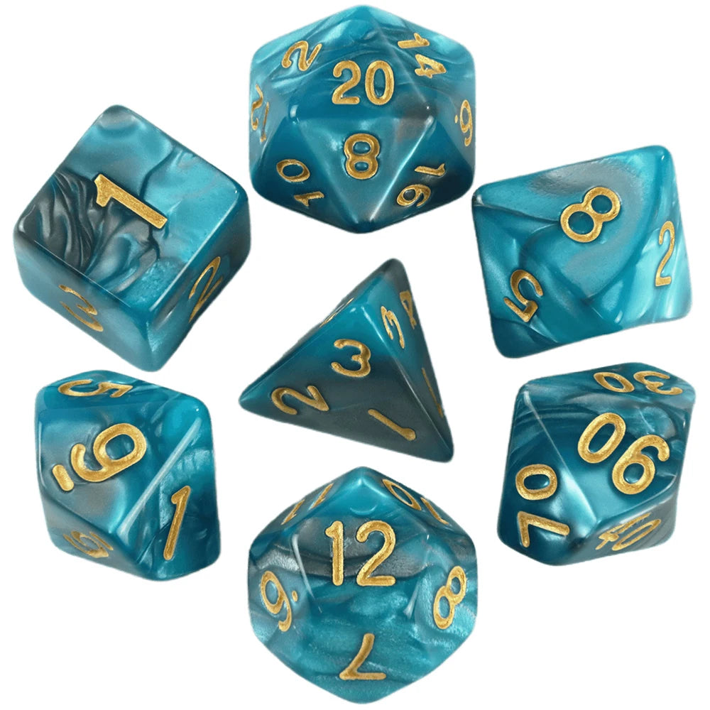 Polyhedral Dice Set (7 Pieces) for Tabletop RPGs