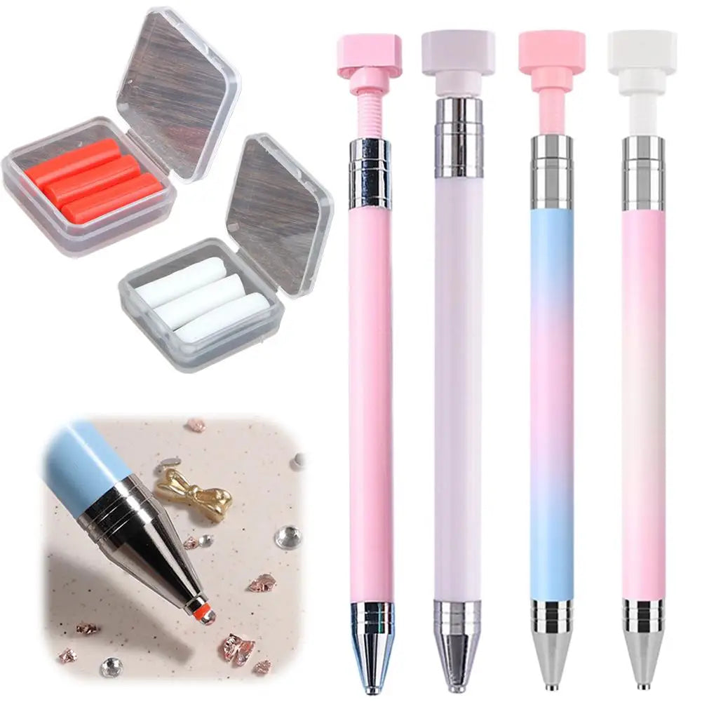 Ergonomic Diamond Painting Pen with Refillable Wax