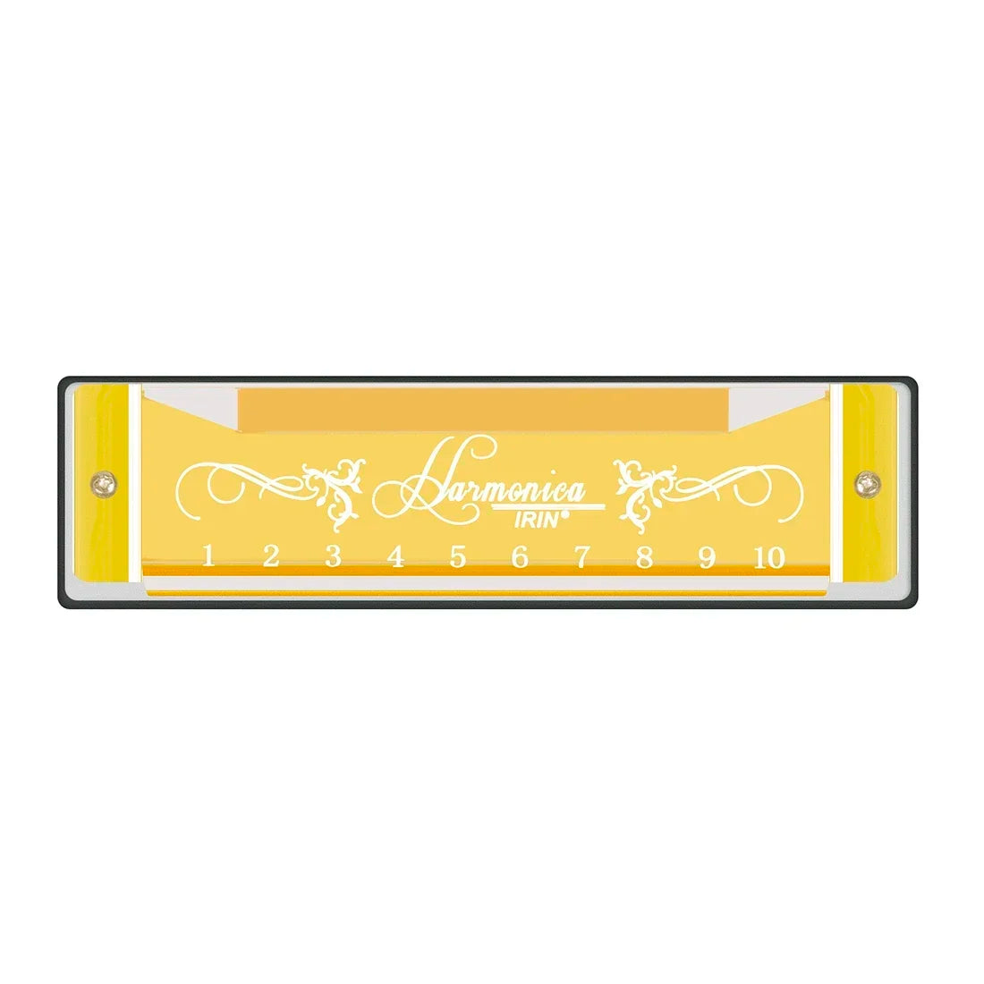 10-Hole C Key Harmonica with Vibrant Metal Shell