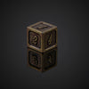 Bronze Metal Polyhedral Dice Set for RPG Games