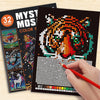 Mystery Mosaic Color by Number Coloring Book for Adults