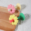 Flower-Shaped Silicone Baby Teether with Stand