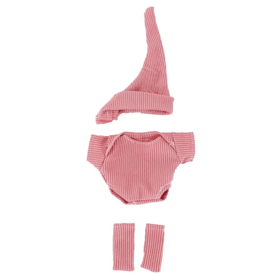 Fashion Doll Outfit Set with Hat, Jumpsuit, and Socks